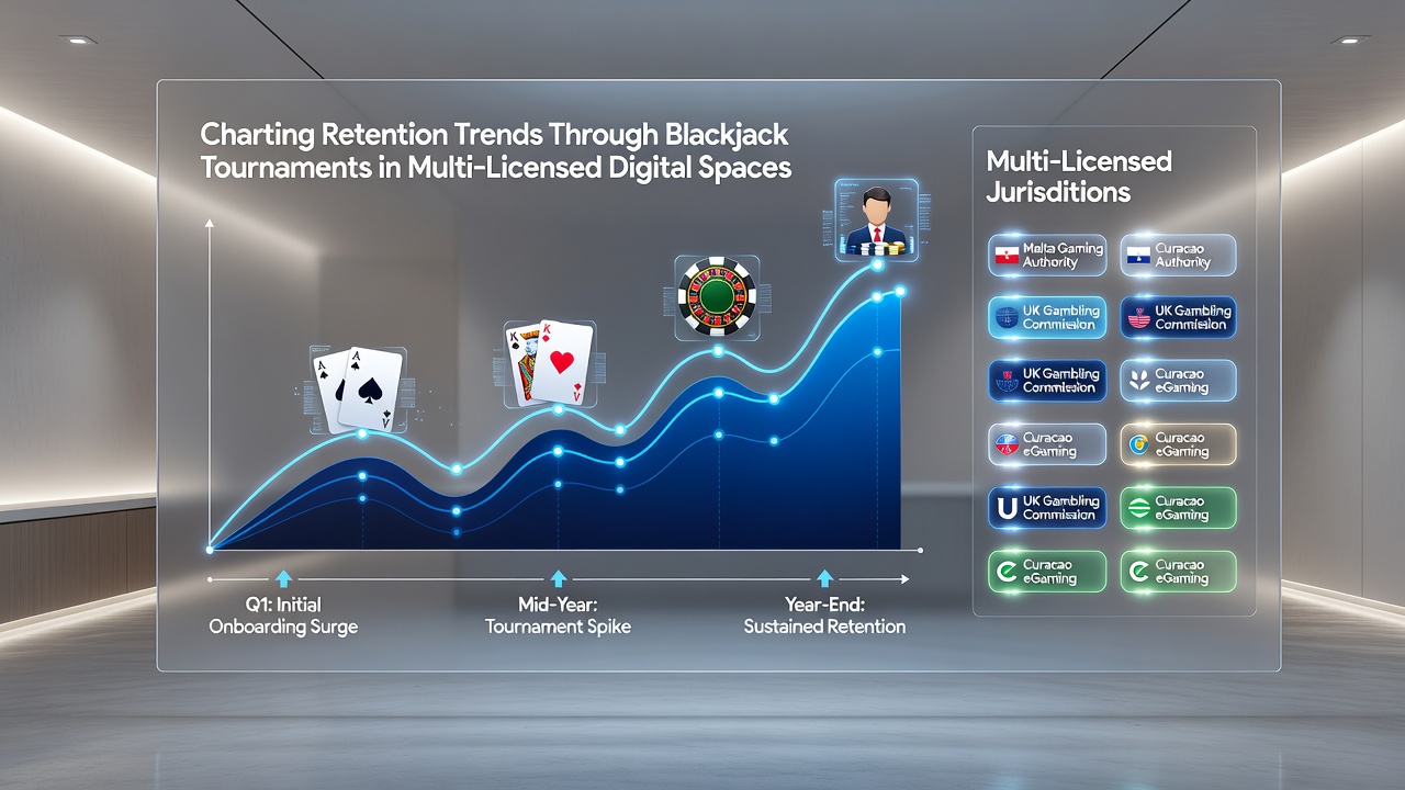 Grafik veranschaulicht demografische Verschiebungen und Bindungswerte in Blackjack-Turnieren