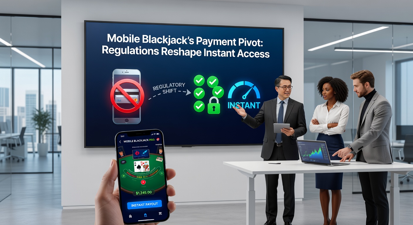 Grafik mit Pfeilen, die von traditionellen Zahlungen zu instanten Methoden für Mobile Blackjack pivotieren