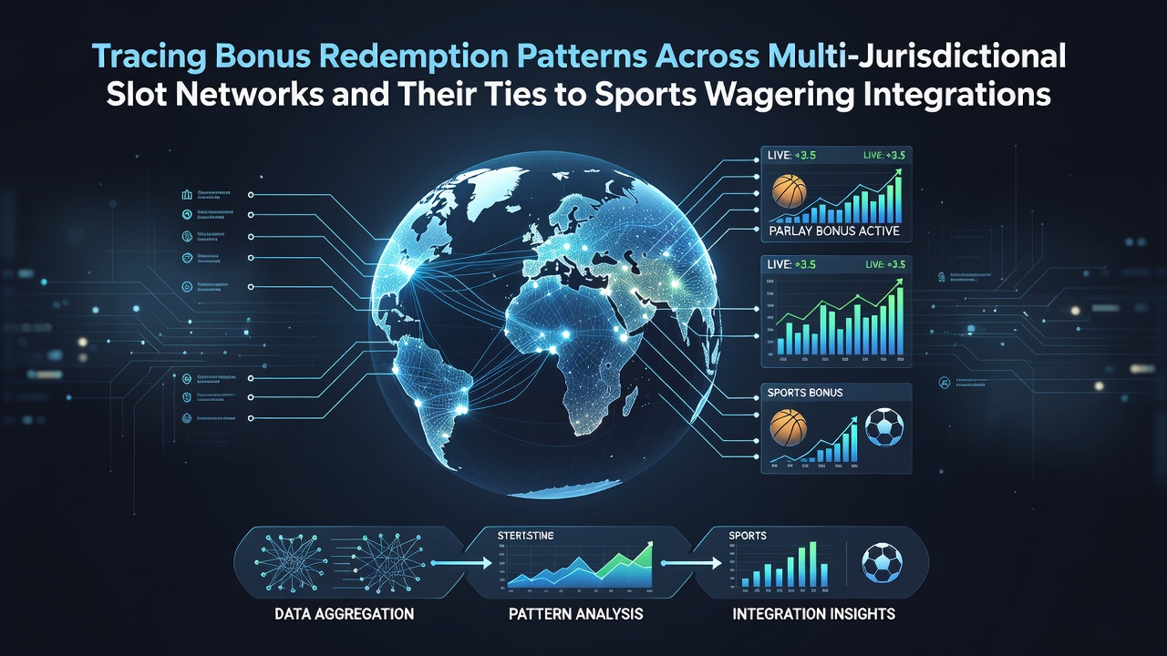 Netzwerkdiagramm zeigt Verbindungen zwischen Slot-Plattformen und Sportwetten-Integrationen in mehreren Jurisdiktionen